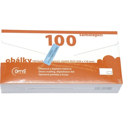 OPTYS 1715 Samolepicí obálky s okýnkem vpravo - DLO - dlouhé - (100 ks)