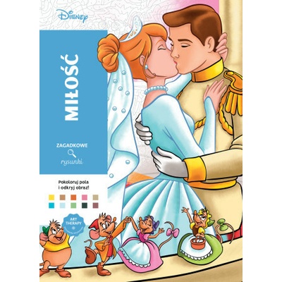 Miłość. Kolorowanka antystresowa Disney