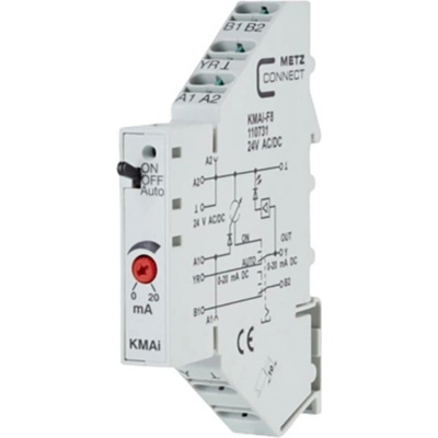 Spojovací modul 24, 24 V/AC, V/DC (max) 2 přepínací kontakty Metz Connect 11070213 1 ks