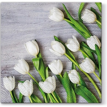 PAW servítky L White Tulips 33X33cm