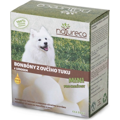 Natureca 7+1 Cukríky z ovčieho tuku s lososom Mini r x 8 250 g