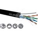 Solarix SXKD-5E-FTP-PE-SAM Venkovní instalační kabel CAT5e FTP drot PE samonosný 305m / box