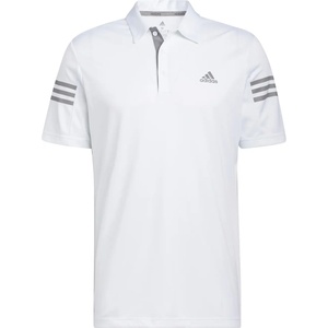 adidas Мъжка блуза с яка Adidas 3 Stripe Polo Shirt Mens - White