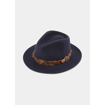 Alan Paine Richmond Felt Feather Band Navy