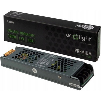 ECOLIGHT Zdroj LED slim IP20 - 12V - 10A - 120W - Premium Line EC20988