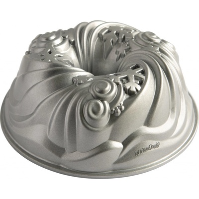 Nordic Ware Forma na bábovku Let it snow stříbrná 2,4 l 93648