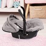 Bayer Car Seat for Nosidelko Doll with Canopy Grey with Crown 67910AA