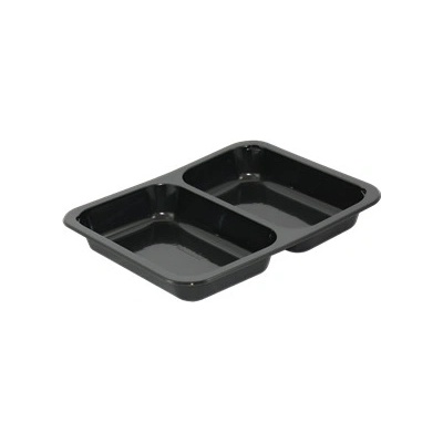ECOFOL Plastová zatavovací miska 2D černá PP 227x178x30 mm ideal pack® bal/50 ks