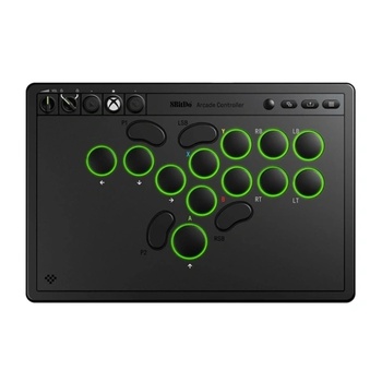 8BitDo Arcade Stick Безжичен контролер с всички бутони за Xbox Series X|S / Xbox One / PC, черен RET00621 (RET00621)