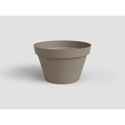 Artevasi Květináč CAPRI 50cm plast šedá matte taupe