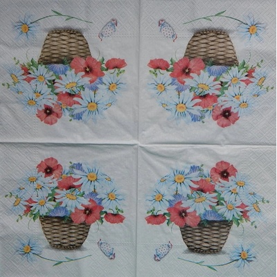 TETE obrúsky Kytice v košíčku 33x33cm