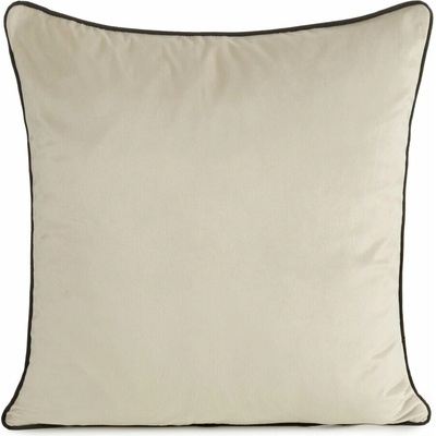 Eurofirany GAJA bežová s lemovaním svetlobéžová Zamat 45 x 45 cm