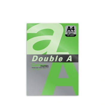 Double A Цветна хартия Double A, A4, 100л, наситено зелен