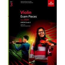 Violin Exam Pieces from 2024 ABRSM Grade 3 skladby pre husle a klavír