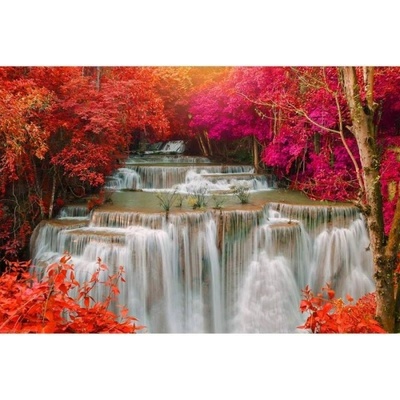 DIMEX ART Флизелинов фототапет водопад в дъждовната гора 375 x 250 см