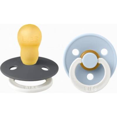 Bibs Colour cumlíky kaučuk 2ks nočný Iron a nočný Baby Blue