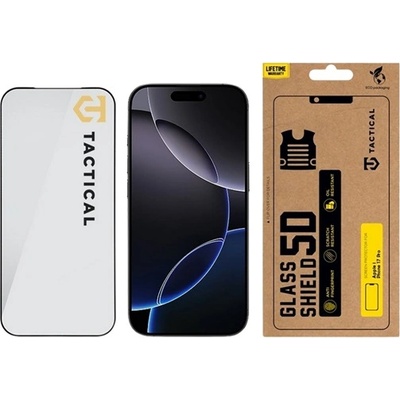 Tactical iPhone 17 Pro TACTICAL GLASS SHIELD 5D екранен протектор стъкло 5D, 9H, ЧЕРНО 57983127179 (57983127179)