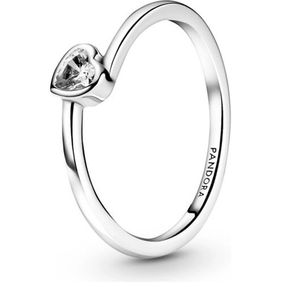 Pandora Romantický stříbrný prsten se srdíčkem People 199267C02
