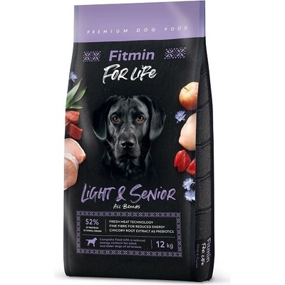 Fitmin For Life Light & Senior All Breeds Poultry Pork Beef 12 kg