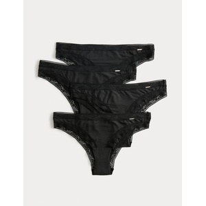 Marks & Spencer Бразилски бикини от модална смес, 4 броя Marks & Spencer черен Marks & Spencer | Cheren | ЖЕНИ | 6