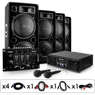Electronic-Star РА"Bass бригада USB", Комплект, усилвател, високоговорител, миксер, 4000W (Bassbrigade-USB) (Bassbrigade-USB)