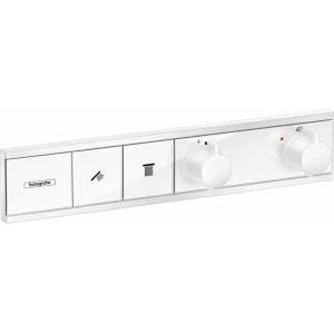 Hansgrohe Вграден термостатичен смесител за вана и душ Hansgrohe RainSelect, матово бял, 2 функции (15380700)