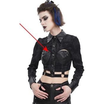 Devil fashion дамска блуза с дълъг ръкав (top) DEVIL FASHION - Black - ПОВРЕДЕНА - MY1227