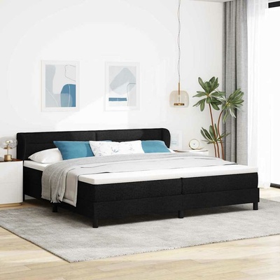 vidaXL s boxspringem s matrací s čelo Černá textil