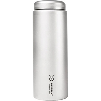 SilverAnt Titánová fľaša s plochým viečkom 600 ml (SATILA600PL)
