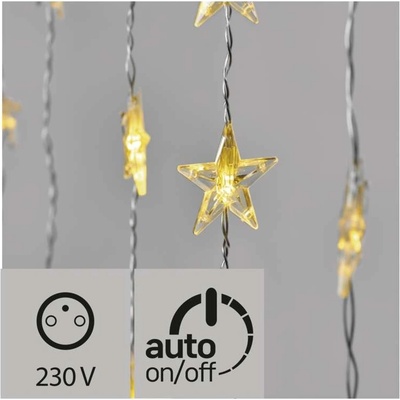 Emos ZY2263 LED vánoční závěs hvězdy 120×90cm vnitřní teplá b. č.