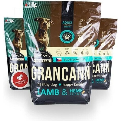 Grancann Adult S & M Lamb & Hemp Seeds 3 kg