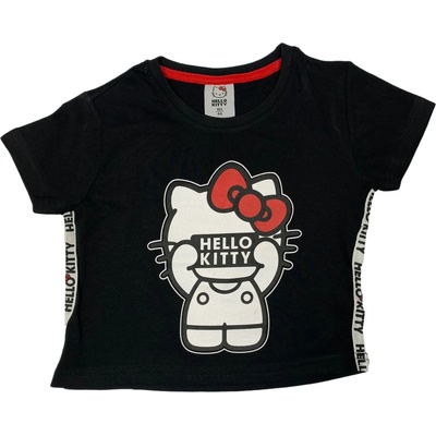 EPlus Тениска за момиче - Hello Kitty черна Размер - деца: 110