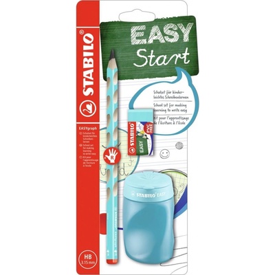 STABILO EASYgraph školní set - modrý R s ořezávatkem a pryží