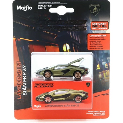 Maisto Lamborghini Sian FKP 37 Hybrid 2020 zelená 1:64