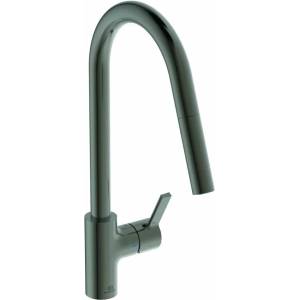 Ideal Standard Кухненски смесител с издърпващ се душ Ideal Standard Gusto 235 Magnetic Grey 1 тип струя (BD414A5)