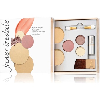 Jane Iredale Комплект за гримиране Пудра за лице, Сенки за очи, Руж за лице, Балсам за устни Jane Iredale Pure Simple Makeup Kit (56513E)