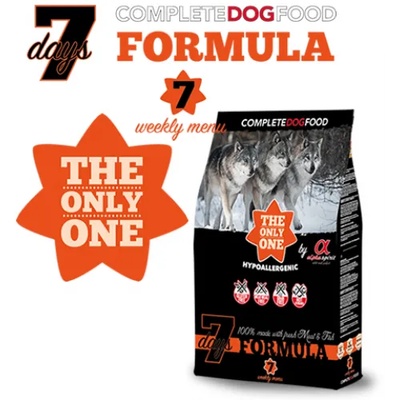 Alpha Spirit The Only One 7 days - пълноценна суха храна за пораснали кучета 12 кг 42165