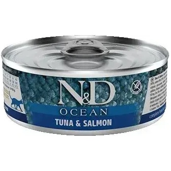 Farmina N&D Ocean Cat Tuna and Salmon мокра храна за котки с риба тон и сьомга 70gr