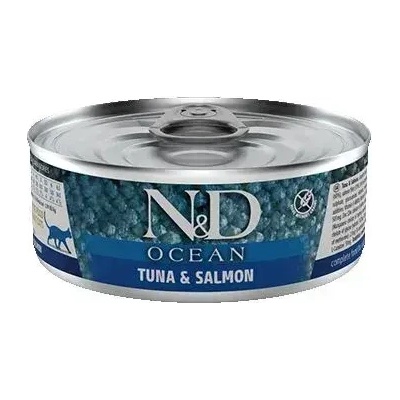 Farmina N&D Ocean Cat Tuna and Salmon мокра храна за котки с риба тон и сьомга 70gr