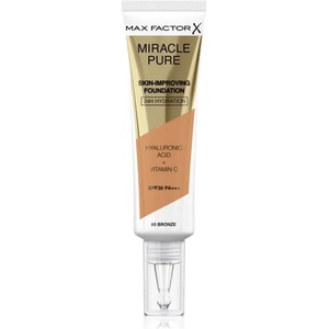 MAX Factor Miracle Pure Skin дълготраен фон дьо тен SPF 30 цвят 80 Bronze 30ml