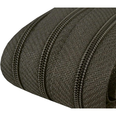 Zip spirálový 3 mm - metráž - různé barvy Zip spirálový 3 mm: 312 Kouřová