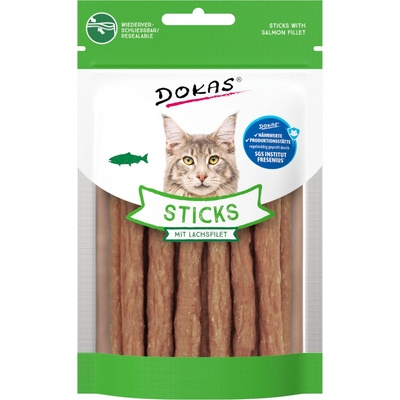 Dokas cat tyčinky s lososom 30 g