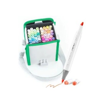 Ohuhu Алкохолни маркери двувърхи Hono 48+1 цвята