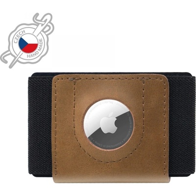 Fixed kožená peňaženka Tiny for AirTag z pravé hovězí kůže FIXWAT STN2 BRW hnědá