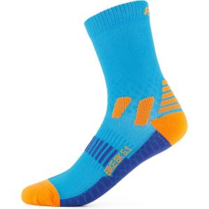 P. A. C P. A. C. Дамски чорапи за колоездене P. A. C. Women's BK 5.1 Bike Extreme Cycling socks - Neon Blue - размер 35-37 (EU) (207-0847-0212)