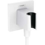 Hansgrohe Fixfit - Стенно коляно с държач, бял мат 26889700 (26889700)