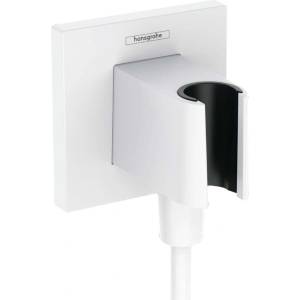 Hansgrohe Fixfit - Стенно коляно с държач, бял мат 26889700 (26889700)