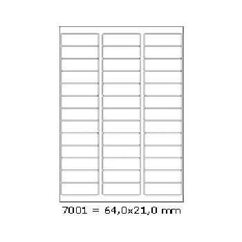 CDRmarket Самозалепващи етикети 64 x 21 mm, 39 етикети A4, 100 листа (R0ECO.7001A)