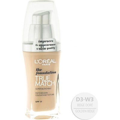 L'Oréal Paris True Match tekutý make-up W3 Beige Doré 30 ml
