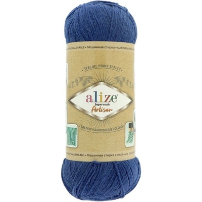 Alize Superwash Artisan 797 modrá